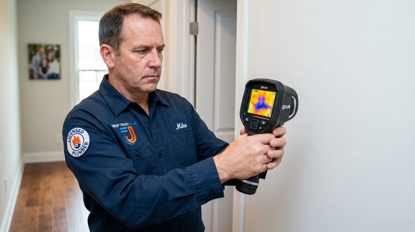 Thermal imaging leak detection by Johns Plumbing LLC in Erath